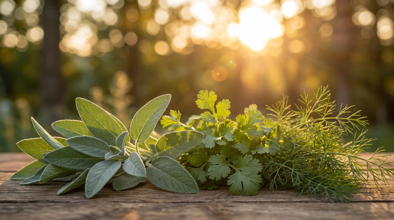 Salbei für Frauen: Anwendung bei Schweißausbrüchen und Zyklusbeschwerden – KI-generiertes Bild (Nano Banana Pro)