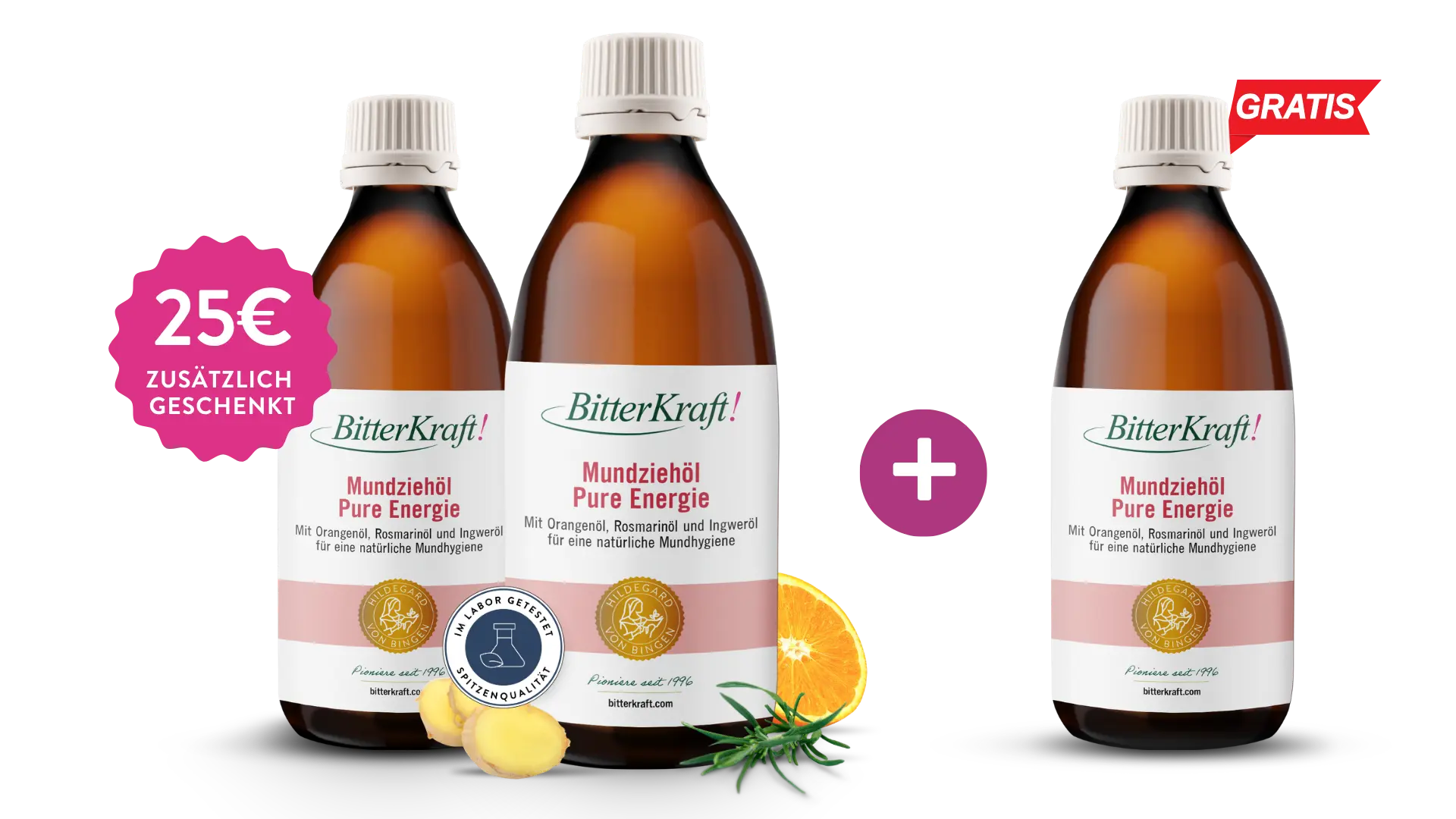 Mundziehöl Pure Energie 200ml Geburtstagspaket