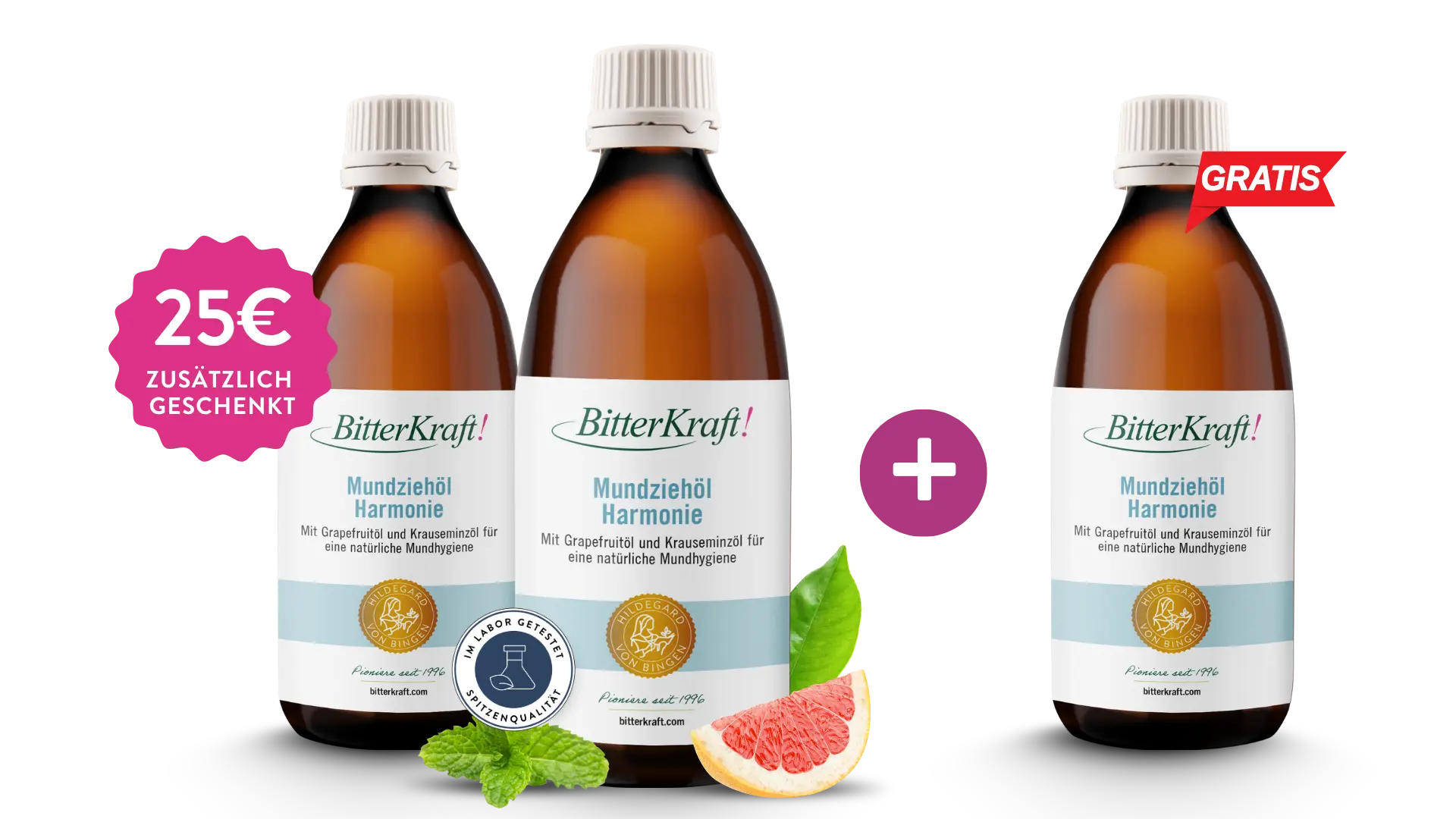 Bitterkraft Mundziehöl Harmonie 250ml Geburtstagspaket