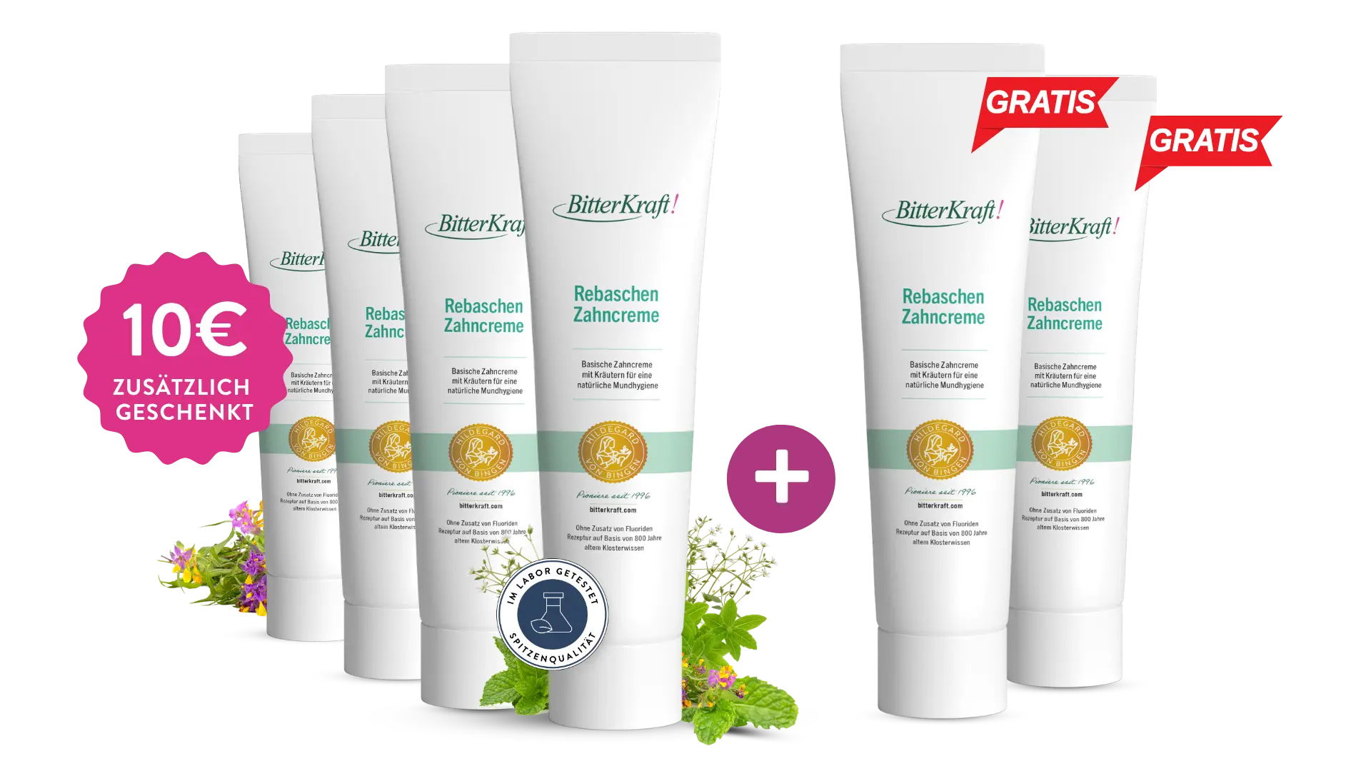 Rebaschen-Zahncreme Geburtstagspaket
