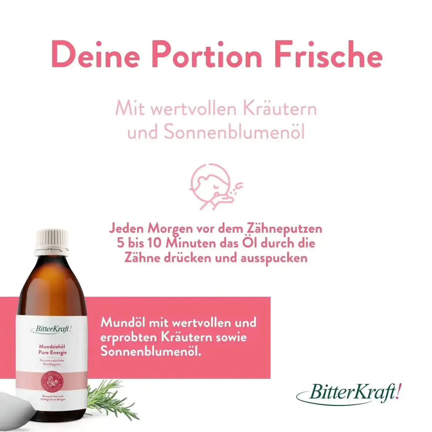 Mundziehöl Pure Energie 200ml Bitterkraft GmbH - Bitterkraft