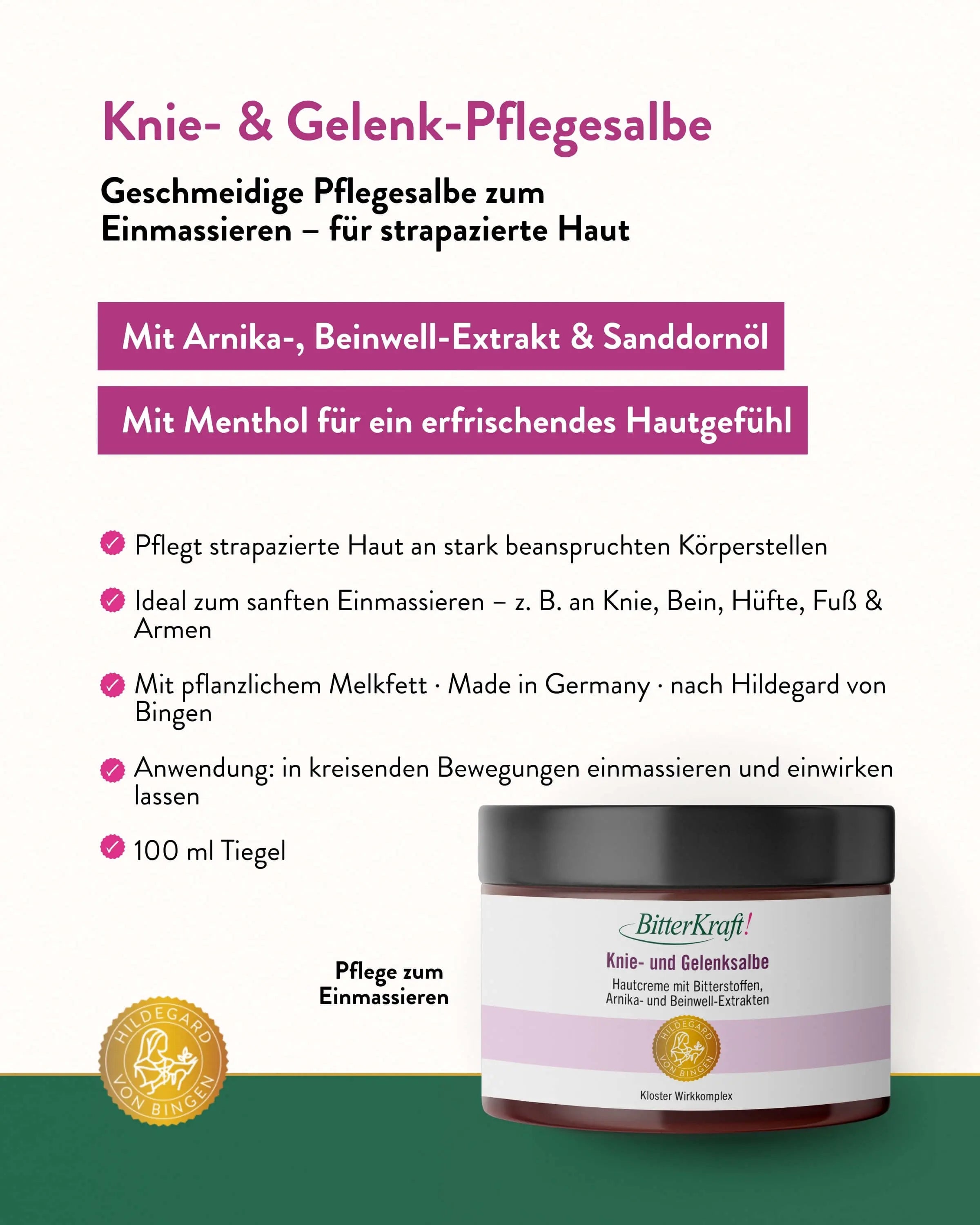 Knie- und Gelenksalbe Hildegard von Bingen