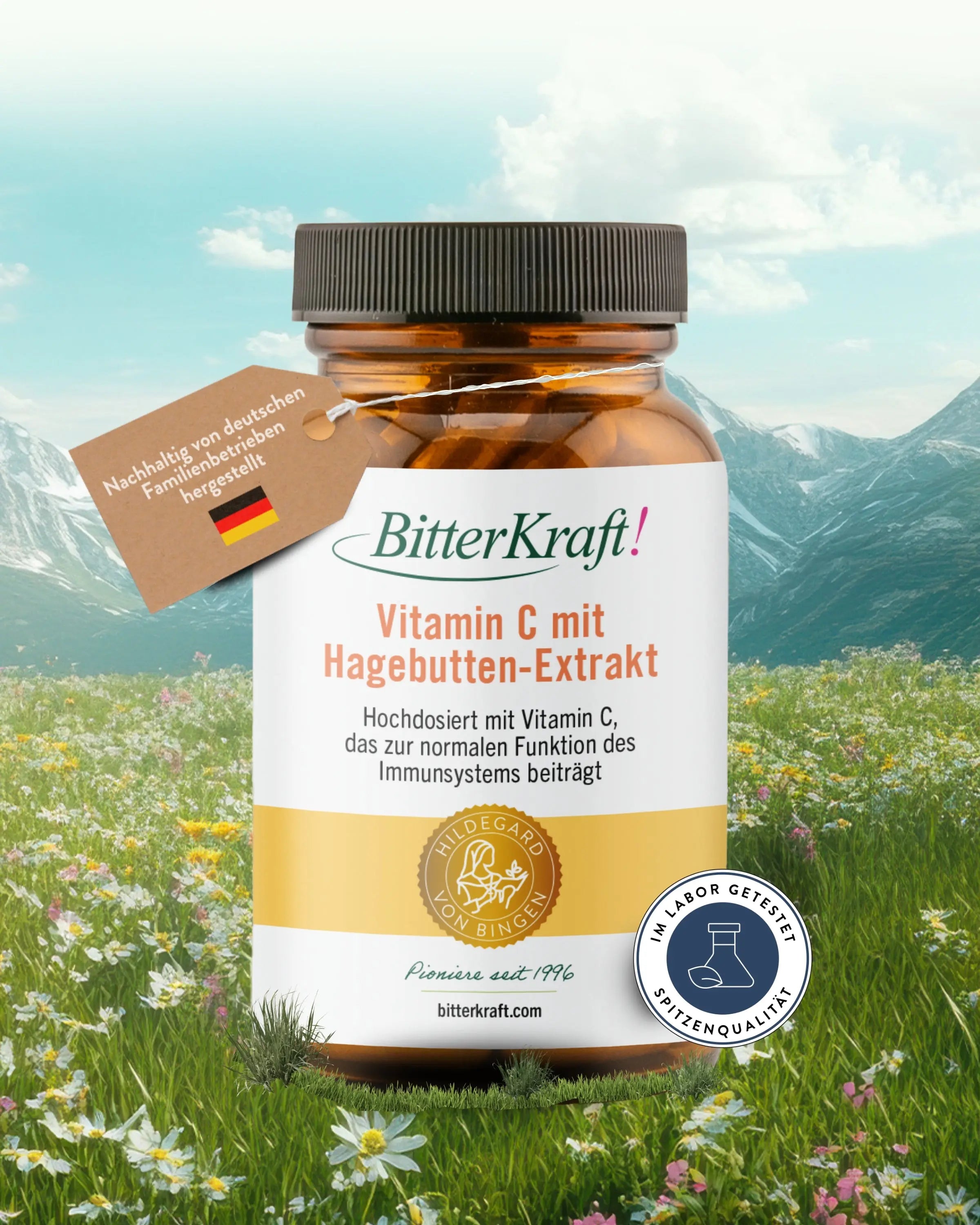Bitterkraft! Vitamin C mit Hagebutten-Extrakt